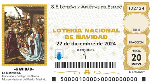 Décimo de Lotería de Navidad 2025 16695