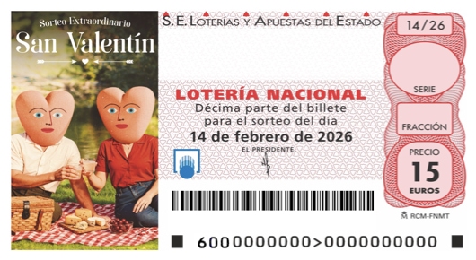 Décimo 61689 ganador de la lotería nacional del sabado 14 de febrero