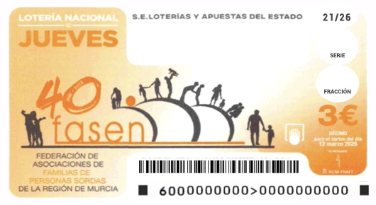 Décimo 45281 ganador de la lotería nacional del jueves 12 de marzo